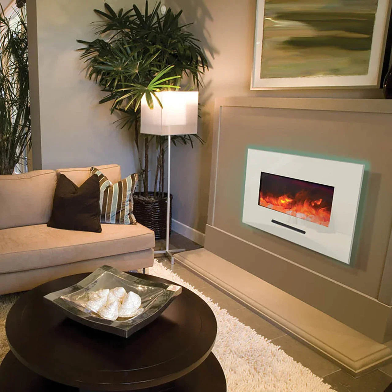 Amantii WM-FM Series Built-in or Wall Mount 60 Inch Electric Fireplace