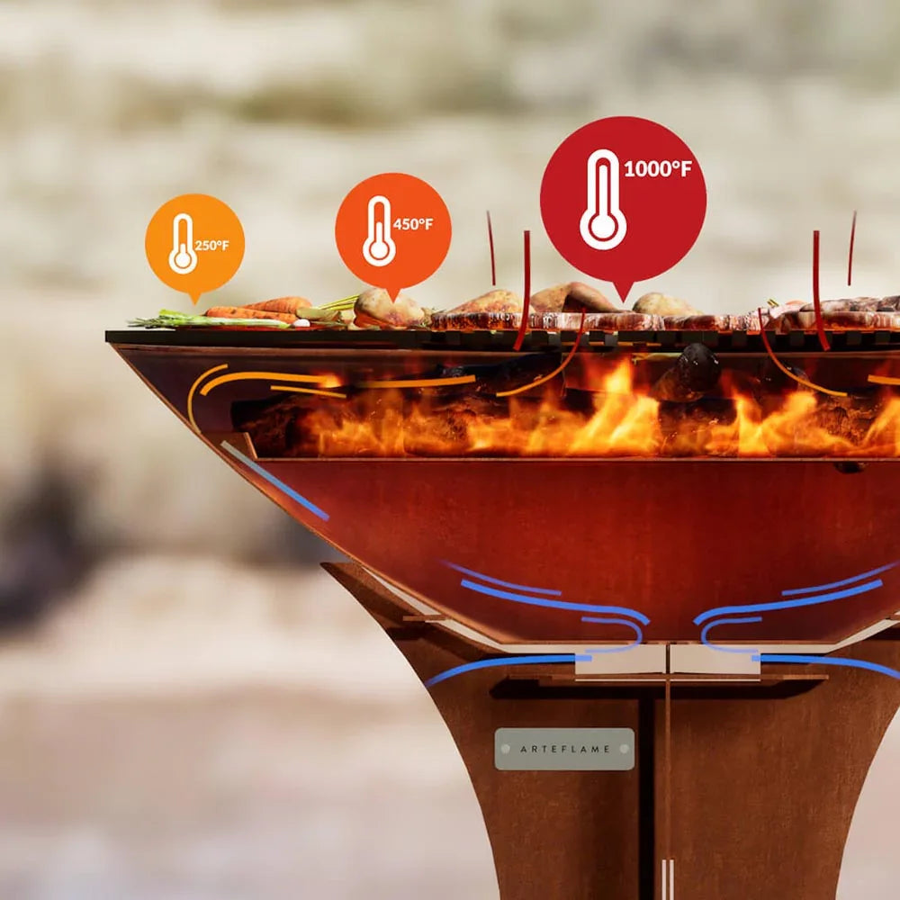 Arteflame Fire Base, Updated Version with Improved Airflow - Green Vista Living