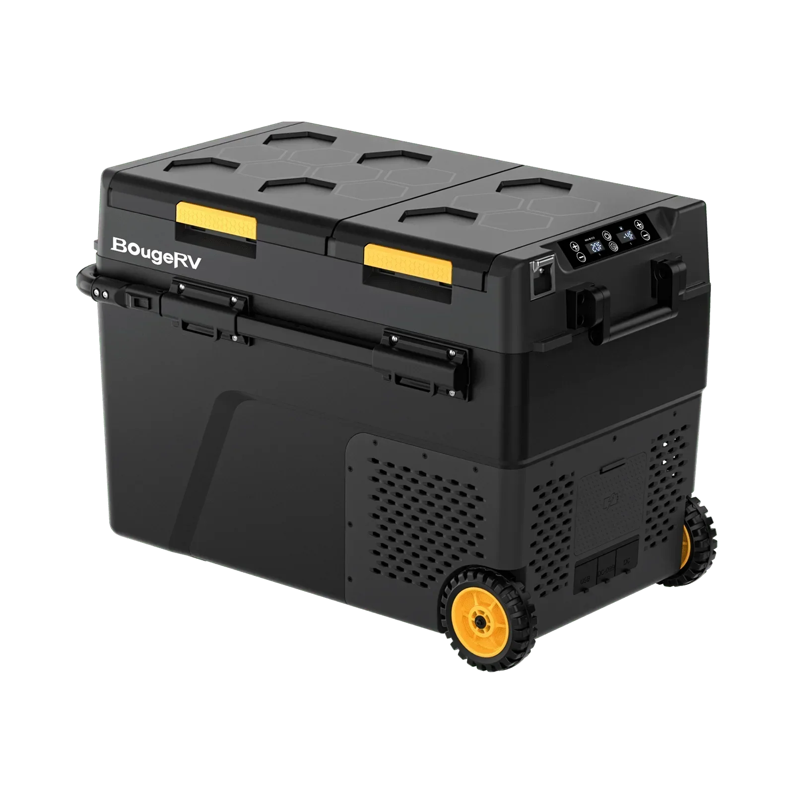 BougeRV CRD2 Dual Zone Solar Battery Portable Fridge Kit