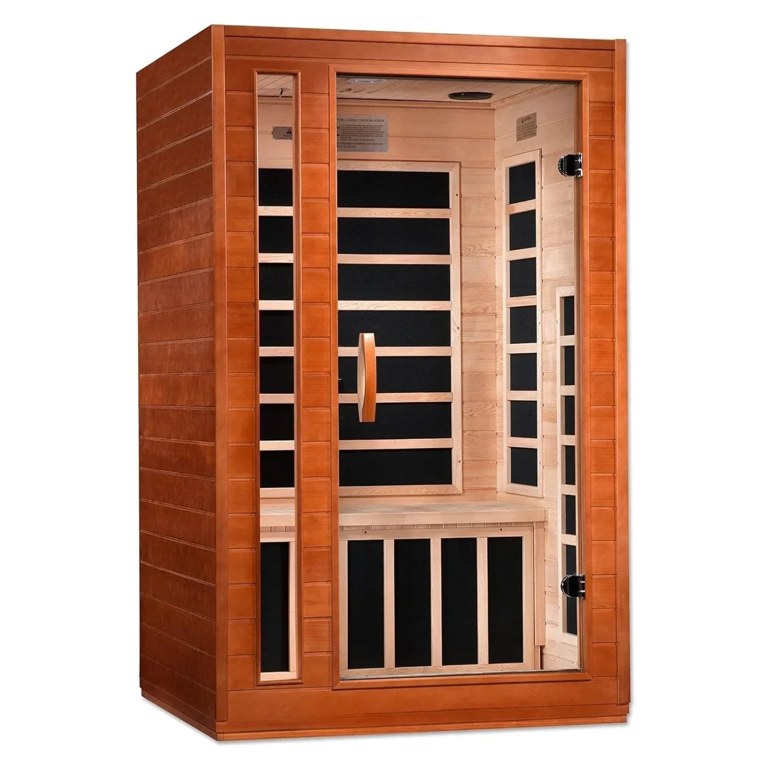Golden Designs Low EMF 2-Person Dynamic "Cardoba" FAR Infrared Sauna with Hemlock Wood | Model: DYN-6203-01