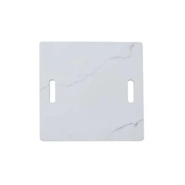 Elementi Plus Bianco White Marble Porcelain Fire Table OFP103BW