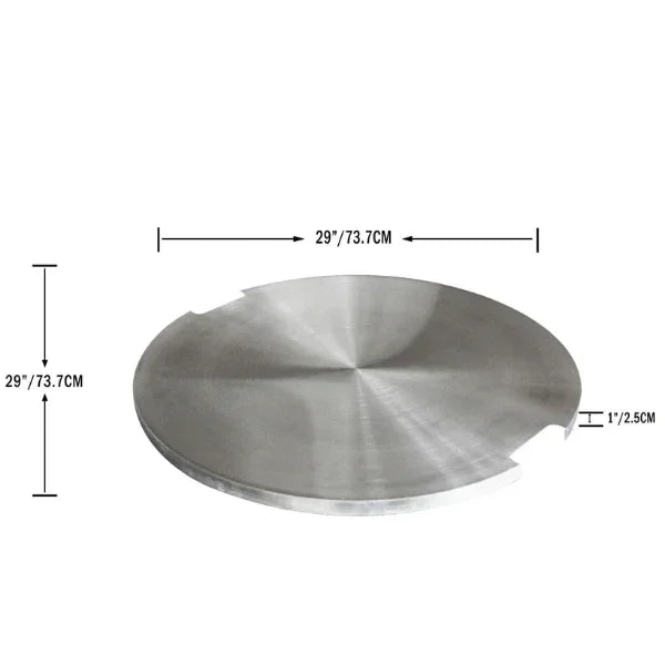 Elementi Stainless Steel Lid for Lunar Bowl Fire Pit Table - ONF01-126D