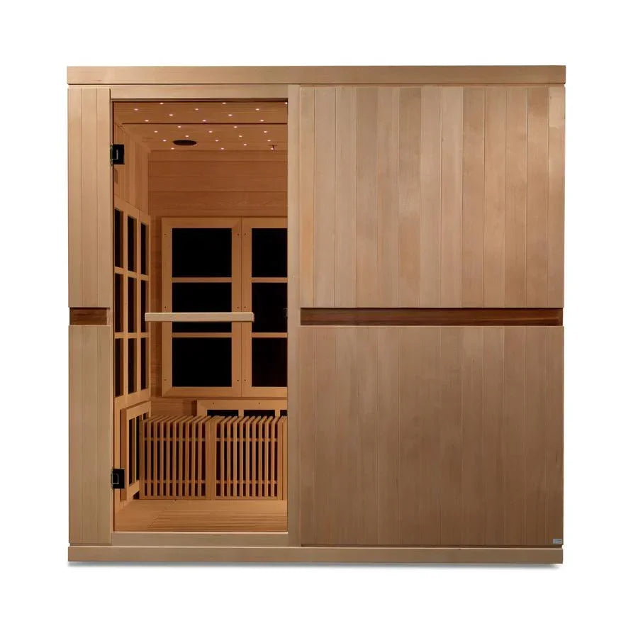 Golden Design Ultra Low EMF 8-Person Dynamic "Catalonia" Infrared Sauna with Hemlock Wood | Model: GDI-6880-02 Elite