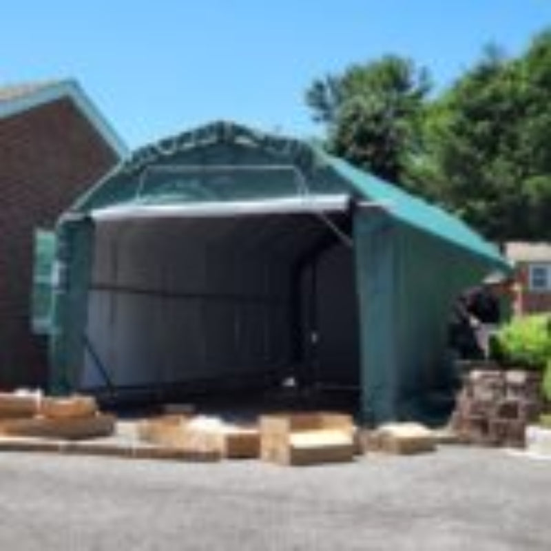 Rhino Shelter | 12’Wx 24’L  x 10’H Instant Garage (Barn Style)