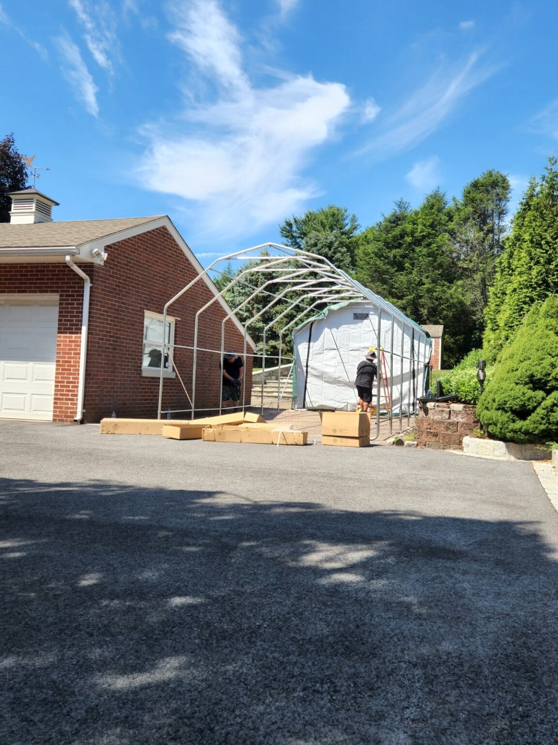 Rhino Shelter | 12’W x 20’L x 10’H Instant Garage (Barn Style)