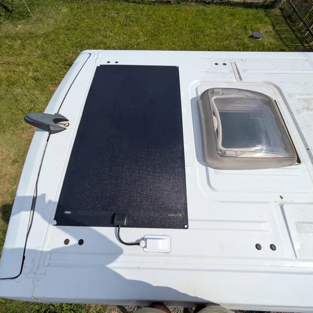 Lensun 130W Full Black Flexible Solar Panel, 25.8% Back Contact Solar Cell
